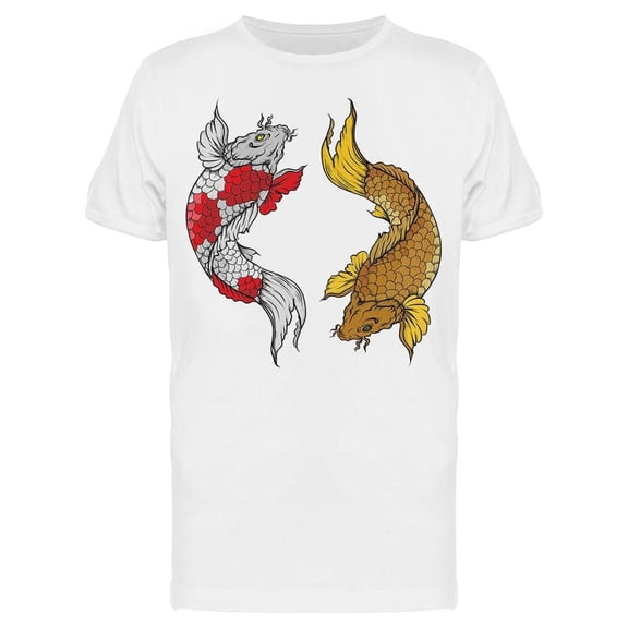 Colorful Koi Carp Fish Tee Men's -Image by Shutterstock