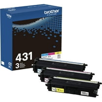 Brother TN-431C TN-431M TN-431Y DCP-L8410 HL-L8260 L8360 MFC-L8610 L8690 L8900 Toner Cartridge Set (Cyan Magenta Yellow, 3-Pack) in Retail Packaging