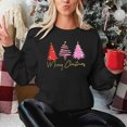 thumbnail image 3 of hotojiny Women's Christmas Sweater Crew Neck Fashion Print Knit Pullover Casual Long Sleeve Oversized Tops Ugly Sweater, 3 of 6