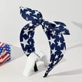 thumbnail image 5 of NMMUED 4th of July Headband,red White and Blue Headband Patriotic Hairband with Bow Fourth of July Hair Accessories A1 Blue One Size, 5 of 6