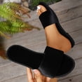 thumbnail image 2 of Slippers for Women,Men's And Summer Indoor Non Leisure Bathroom Soft Soled Slippers,Womens Slippers,Black,5.5, 2 of 9
