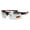 Black Red Silver Mirror, variant on Xloop Baseball Half Rim Sport Warp Around Plastic Sunglasses All Black