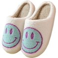 thumbnail image 1 of ORUYROP smiley Face Slippers With Exquisite packaging bag Keep warm Couples Slides Home Slippers Holiday Gift, 1 of 6