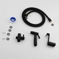 thumbnail image 6 of HandheldSprayer Stainless Steel Cloth Diaper Sprayer BlackSprayer for Toilet Set with T-Connector for Toilet Bathroom, 6 of 6