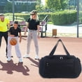 thumbnail image 6 of Wet Dry Separation Gym Duffel Bag, Dual Zone Partition Lightweight Multi Carry Design, Sports Shoulder Tote, Storage Sack for Yoga Fitness Travel Daily Outdoor Sports Use, 6 of 8