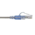 thumbnail image 4 of Monoprice Cat6A Ethernet Patch Cable - 14 Feet - Gray | Network Internet Cord - RJ45, 550Mhz, UTP, Pure Bare Copper Wire, 10G, 30AWG, 10-Pack - SlimRun Series, 4 of 5