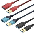 thumbnail image 3 of Mimifly USB 3.0 Extension Cable, 15FT, USB A Male to Female, Compatible with Playstation, Xbox, Flash Drive, 3 of 5