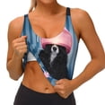 thumbnail image 3 of Pofeuu Dog in Hairdresser Print Sports Bra for Women Sexy Vest Yoga Running Gym Fitness Crop Bras Tops-Small, 3 of 8