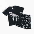 thumbnail image 2 of NIEWTR Toddler Boy Short Sets Boys Summer Dinosaur Outfits Cotton Short Sleeve Tops and Elastic Waist Shorts Matching Set（Green,3-4 Years), 2 of 9