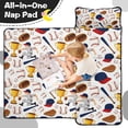 thumbnail image 4 of Baseball Elements and Trophies Pattern Toddler Nap Mats for Kids Preschool,Sleeping Mat Bag or Kids,Toddler Sleeping Bag,Toddler Nap Mat or Daycare, 4 of 6