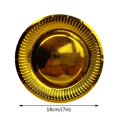 thumbnail image 3 of Ramiter 10PCS Disposable 7 Inch Gold Foil Paper Plates For Border Parties And Gatherings Wolf Toaster Oven Pan, 3 of 4