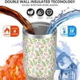 thumbnail image 3 of Christmas 30oz Handheld Travel Tumbler with Handle – Double Wall Stainless Steel Insulated Cup, Flip Straw Lid, Leak-Proof & BPA-Free for Hot and Cold Drinks – Durable Coffee & Juice Mug Black, 3 of 7