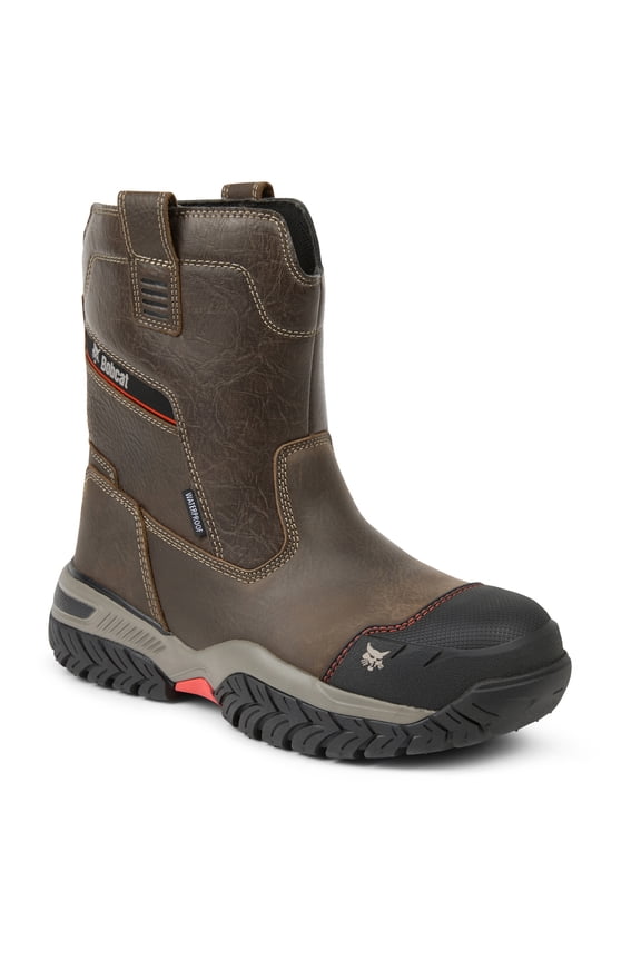Mens Frontier Wellington Waterproof Pull-On Composite Toe Work Boot, Wide Available
