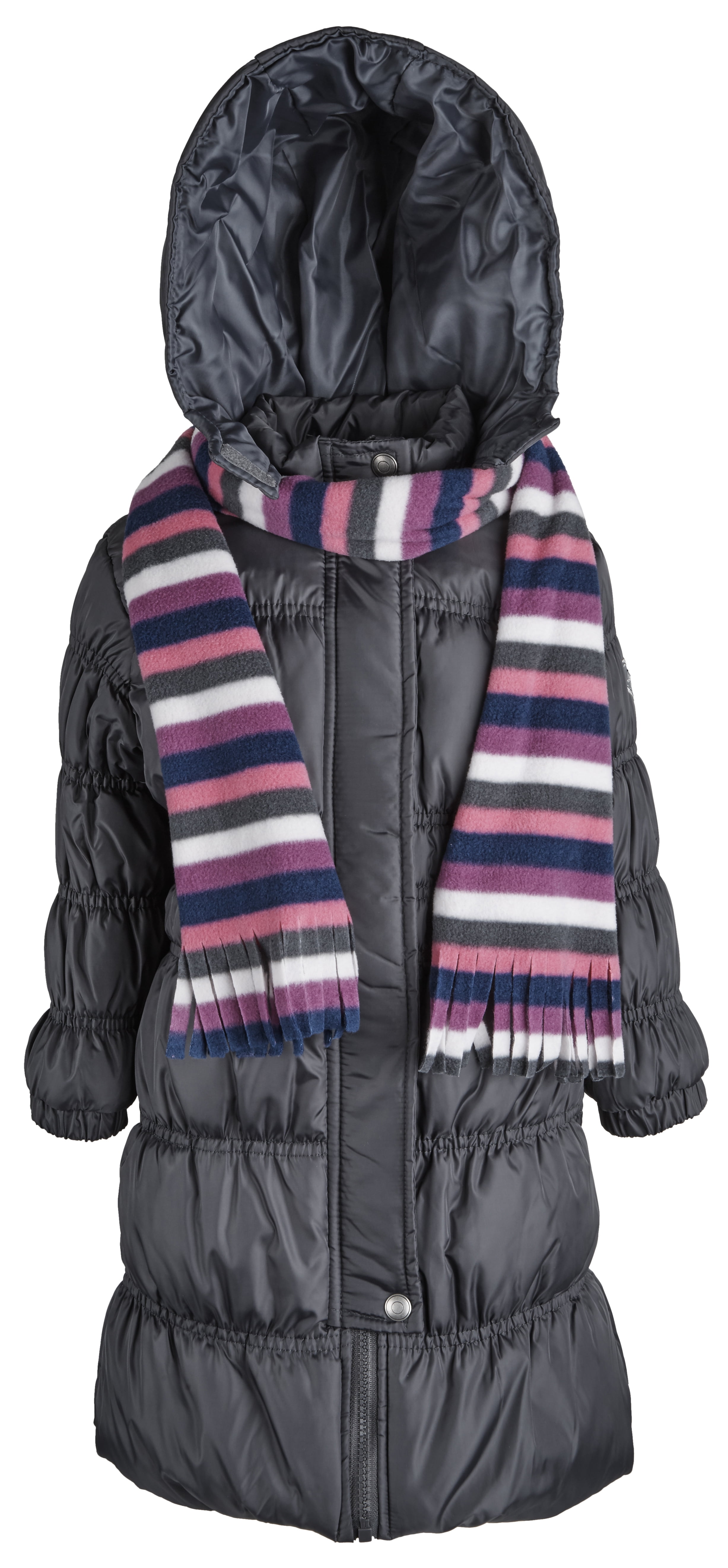 girls black bubble coat