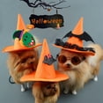 thumbnail image 3 of Adjustable Halloween Pet Witch Hat Cat Puppy Dog Halloween Party Cosplay Costume Headwear Accessories, 3 of 8