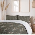 thumbnail image 6 of Ambesonne Flower Duvet Cover Set, Spring Buds Branches, 2-Calking, Orange White Grey, 6 of 6