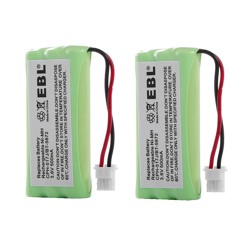 2 Pack 500mAh 3.6V Home Phone Battery For VTech BT5632 BT5872 CPH517J