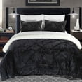 thumbnail image 3 of Aurelia Pinch Pleated Ruffled and Pintuck Sherpa Lined, 3 of 3