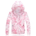 thumbnail image 4 of FUZHIQ Women's UPF 50+ Sun Protection Hoodie Jacket Fashion Gradient Color Breathable Long Sleeve Full Zip UV Protection Top for Daily Commute Beach Travel Wear,S, 4 of 4
