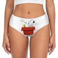 thumbnail image 1 of Braguitas personalizadas para mujer con diseño de paisaje de Van Gogh, Snoopy y Charlie Brown, ropa interior elástica para mujer, calzoncillos de Peanuts, 1 of 5