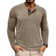 thumbnail image 1 of pstuiky camisa de manga larga para hombre, Camiseta deportiva y de fitness para hombre, de color liso, cálida y ajustada, con cuello semialto y manga larga. top de hombre m, 1 of 9