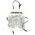 thumbnail image 1 of Human Anatomy Apron, Foot Reflexology Chart Right and Left Sole Ped Walking Organ Print, Unisex Kitchen Bib with Adjustable Neck for Cooking Gardening, Adult Size, Charcoal Grey Ivory, by Ambesonne, 1 of 4