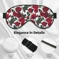 thumbnail image 4 of Naloa Rose Flowers Print Sleep Mask for Sleeper, Light Blocking Sleeping Eye Mask for Women Men, Eye Shade with Adjustable Strap for Travel, Nap,Meditation, 4 of 7