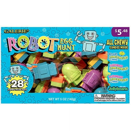 Robot-Theme Candy-Filled Easter Eggs, 28ct