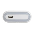 thumbnail image 1 of Lampara Iusa Luz de noche Oval con Usb 619104 blanco, 1 of 4
