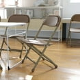 thumbnail image 2 of Flash Furniture Kids Brown Plastic Folding Chair, 2 of 11