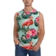 thumbnail image 1 of Balery Palm Leaves Flamingo Camisetas sin mangas para hombre, absorbe la humedad y protege contra el mal olor.-Medium, 1 of 7