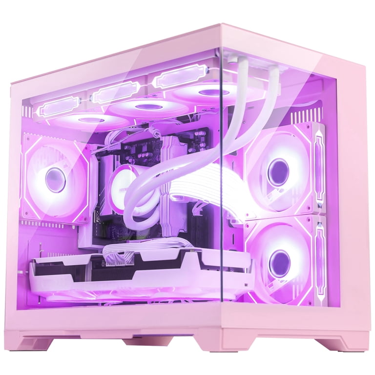 Anterior 6 White & Pink Esthetics 大河 片岡 Hoengager Gaming PC AMD Ryzen 7 9800X3D, RX 9070 XT 16G, 32GB DDR5