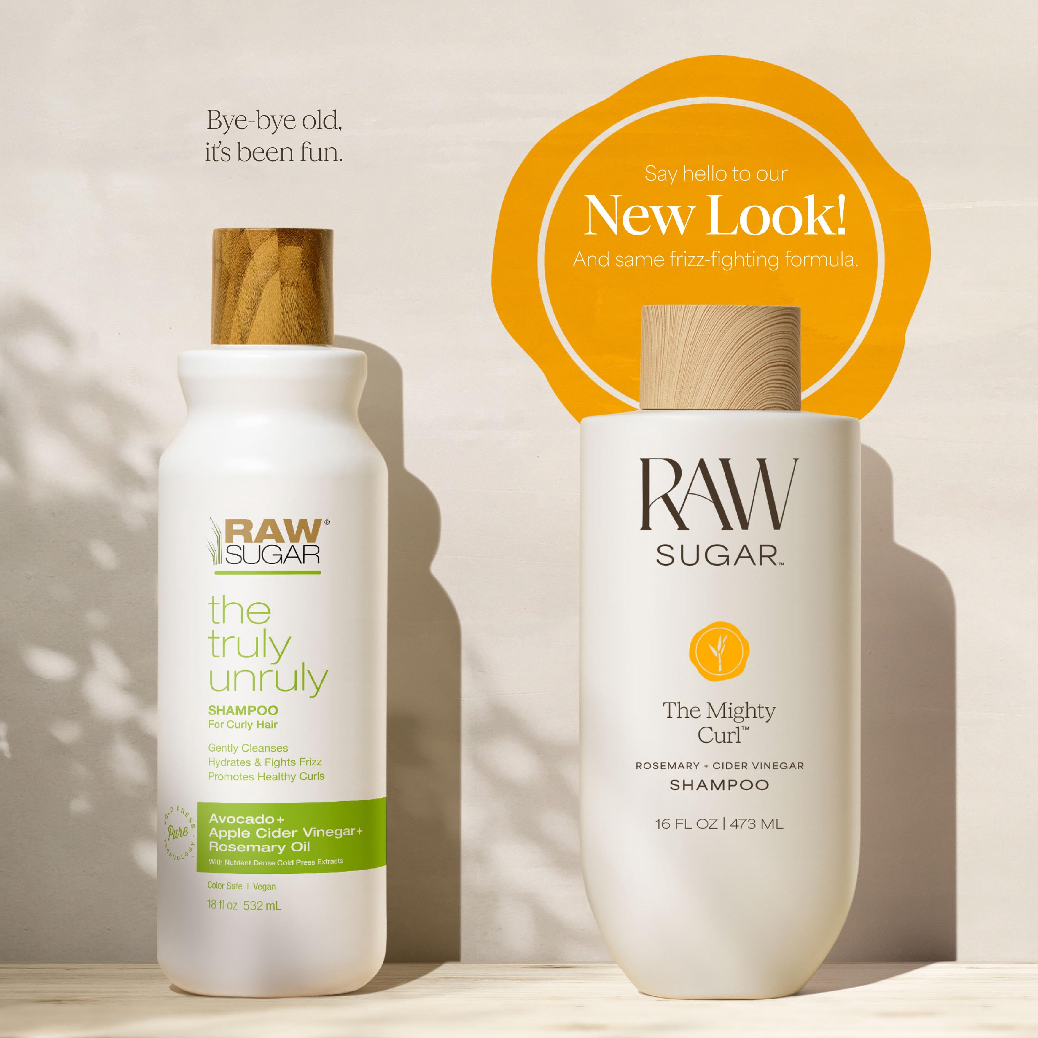Raw Sugar The Mighty Curl Shampoo, Rosemary + Cider Vinegar, 16 fl oz