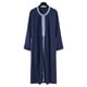 thumbnail image 4 of Ceisia Men Moroccan Style Long Sleeve Round Gift Neck Embroidered Buckle Casual Muslim Robe, 4 of 9