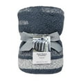 thumbnail image 6 of Better Homes & Gardens Soft Cozy Knit Oversize Couch Throw Blanket, Charcoal Stripe, 6 of 6