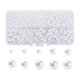 thumbnail image 1 of 443Pcs 5 Sizes ABS Plastic Imitation Pearl Beads Round White 4~12mm Hole: 1.6~2.3mm, 1 of 6