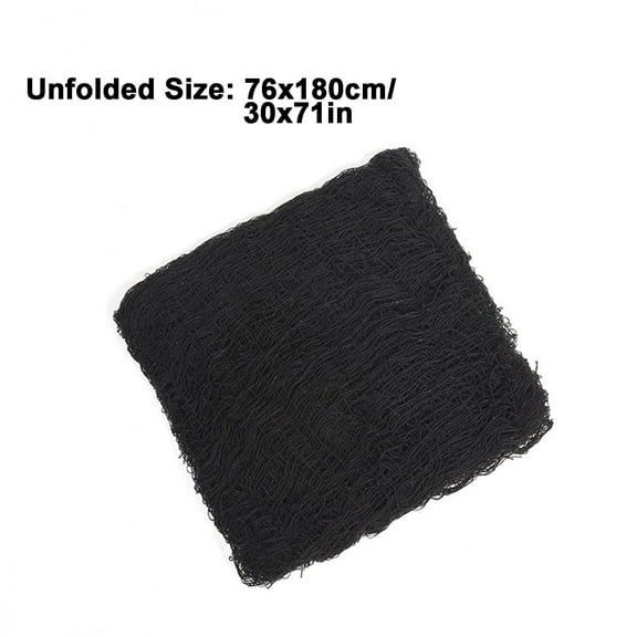 Halloween Black Gauze Decoration, Perfect for Doorways, Porches, and Showers - Spooky Atmosphere Decor for Halloween Events