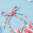 thumbnail image 5 of XFHLMJFF Toddler Baby Girl's 3 Piece Swimsuits Watermelon Prints Halter Bikini Bathing Suit With Hairband 12-18M, 5 of 8