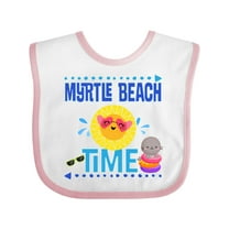 Inktastic Myrtle Beach Vacation Time Girls Baby Bib