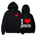 thumbnail image 4 of toraway Hoodies for Men Coton Winter Homme à Manches Longues Pull à Capuche Sweatshirt Mode Imprimé Couleur Unie Col Rond Sweatshirt TTG, 4 of 4