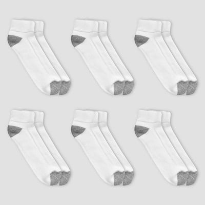 Photo 1 of Men's Fruit of the Loom Breathable 5pk Ankle Socks - White 6-12