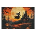 thumbnail image 2 of Placemats Set of 6 Halloween Pumpkin Bat Spider Witch Place Mats Washable Anti-Skid Outdoor Indoor Table Mats for Party Kitchen Dining Decoration Autumn Halloween Dining Table Mats, 2 of 3