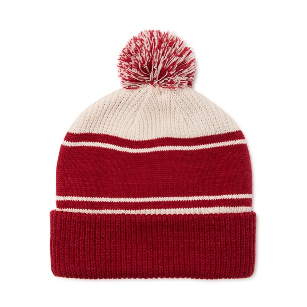 Men’s Ribbed Pom Beanie