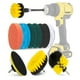 thumbnail image 1 of Sistema eléctrico de la cabeza de pulido 12PCS Juego de limpieza de cepillo de taladro multifuncional con cepillo de fregado Reemplazo de estropajo para AVID POWER BOSCH Inalámbrico Cocina Coche Baño Irfora Sistema eléctrico de la cabeza de pulido, 1 of 7
