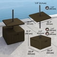thumbnail image 3 of Outsunny Base Lestée pour Parasol de Patio avec Table, Base de Parasol avec Roues, 3 of 10
