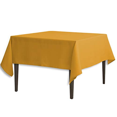 LinenTablecloth Square Polyester Tablecloth, 70-Inch, Gold - Walmart.com