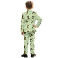 thumbnail image 3 of Xoenoiee Funny Dogs Paw Soccer Print Kids Suit 2 Piece Slim Fit Suits for Boys Wedding Prom Party Formal Toddler Tuxedo Dress Clothes, Size 9-10 Years, 3 of 7