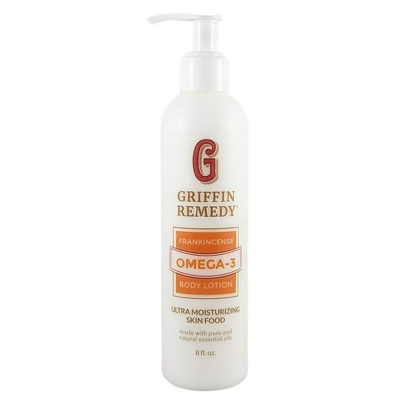 Griffin Remedy Omega-3 Body Lotion-Frankincense Essential Oils and Organic MSM, Ultra Moisturizing, All Natural, Paraben Free, Sulfate Free 8 fl oz