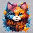 thumbnail image 3 of CafePress - Cute Cat Watercolor Long Sleeve T Shirt - Womens Baseball Tee, 3 of 4