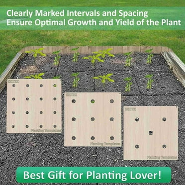 Seeding Square: Seed Sower Set Kit - Perfect Seedling Spacing Tool for ...